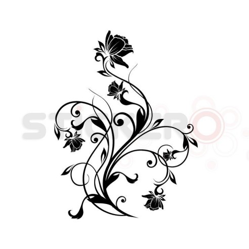 Sticker decorativ Floare chic