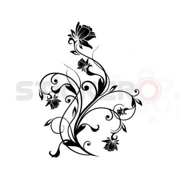 Sticker decorativ Floare chic
