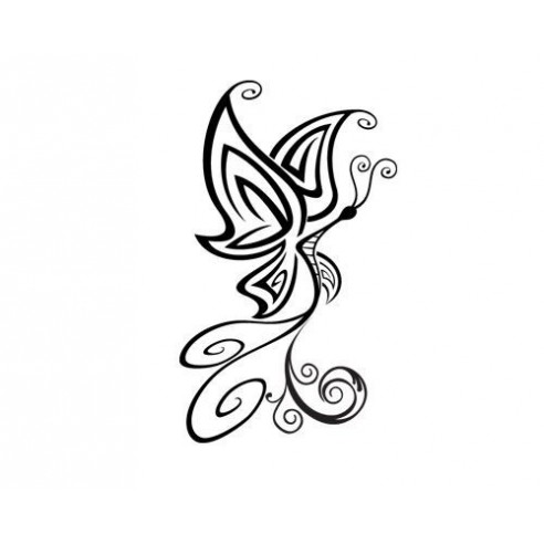 Sticker decorativ Fluture boem