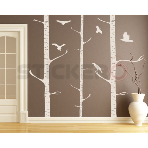 Sticker decorativ Mesteceni