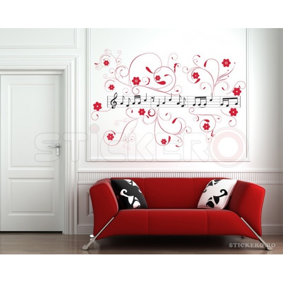 Sticker decorativ Portativ Inflorit