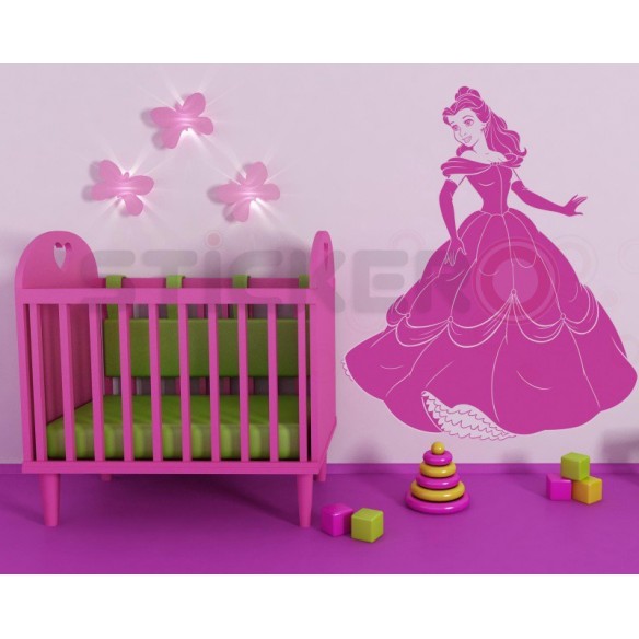 Sticker decorativ Belle din Frumoasa si Bestia