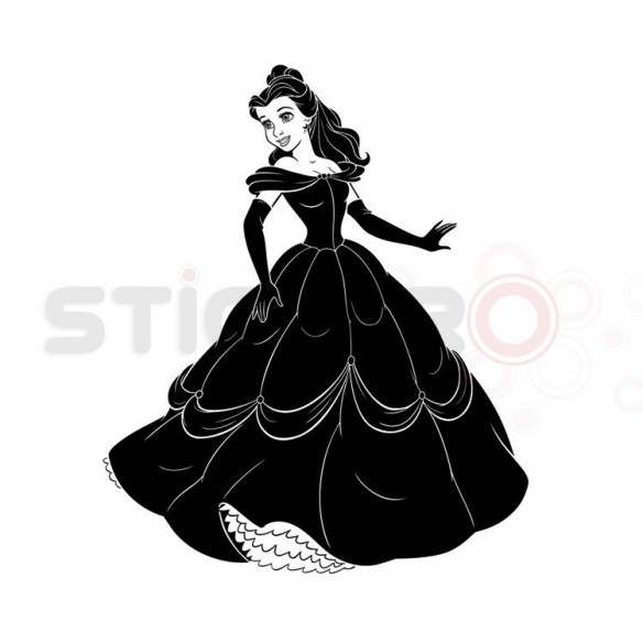 Sticker decorativ Belle din Frumoasa si Bestia