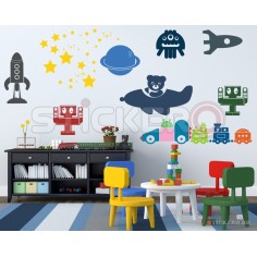 Sticker decorativ Decor pentru baieti