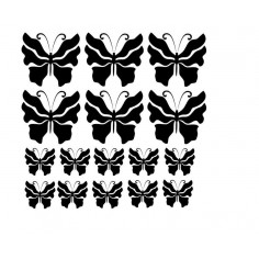 Sticker auto Fluturi set 1 2