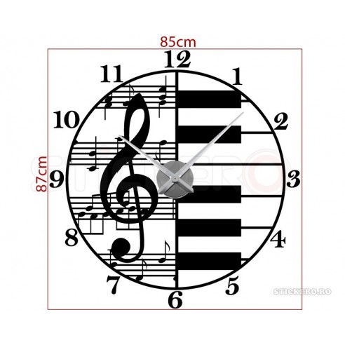 Music time - sticker decorativ de perete cu...