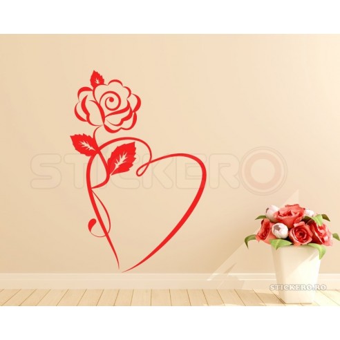Sticker decorativ Floarea Inimii