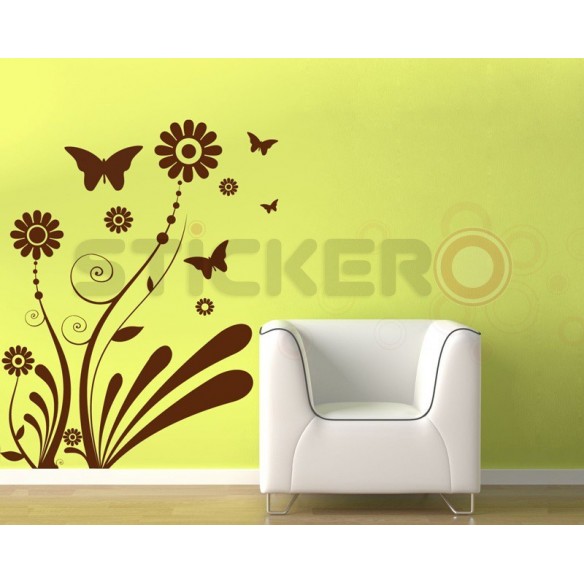 Sticker decorativ Floare Moderna