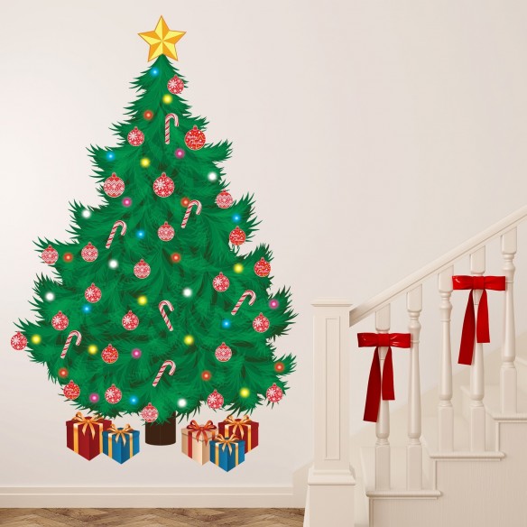 Sticker Traditional Christmas Tree
