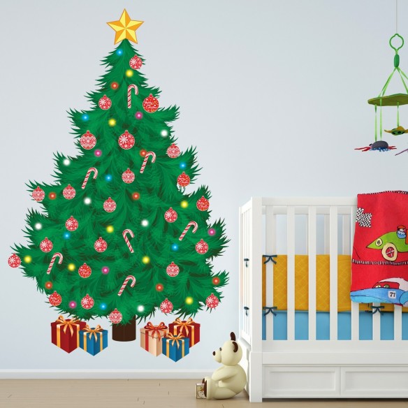 Sticker Traditional Christmas Tree