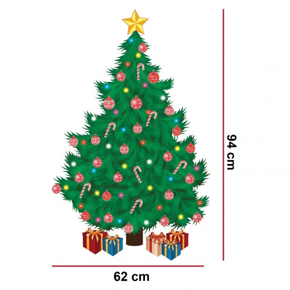 Sticker Traditional Christmas Tree