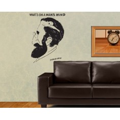 Sticker decorativ What's on a Man's Mind