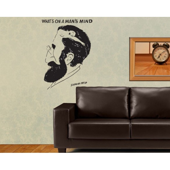 Sticker decorativ What's on a Man's Mind