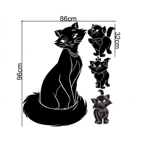 Sticker decorativ Pisicute