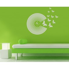 Sticker decorativ Timpul zboara