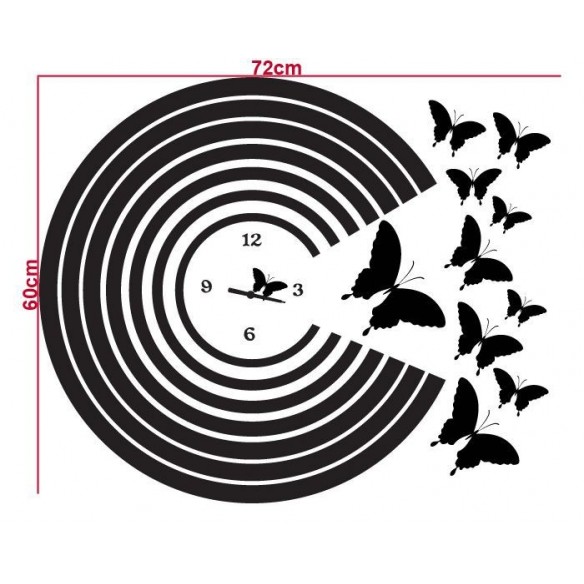 Sticker decorativ Timpul zboara