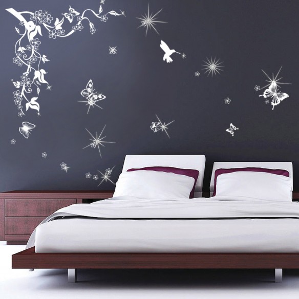 Natura cu Fluturasi si cristale stil Swarovski