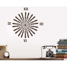 Sticker decorativ Ceas abstract