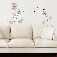 Sticker Pink Dandelion