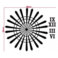 Sticker decorativ Ceas abstract 2