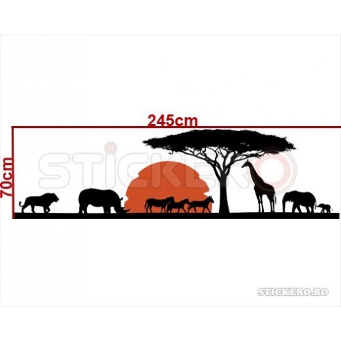 Sticker de perete Peisaj African