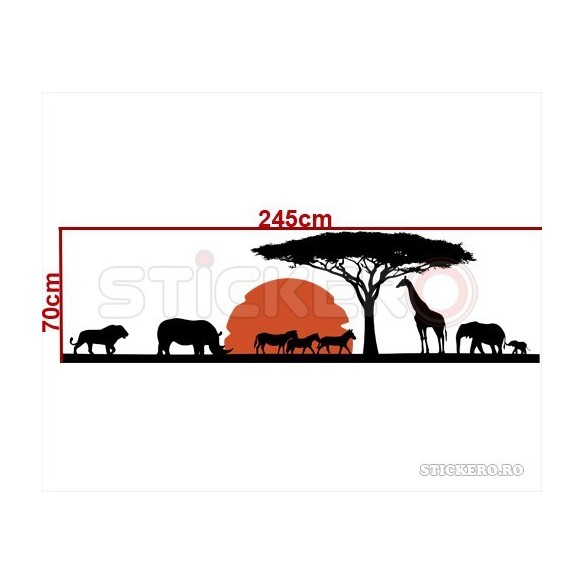 Sticker de perete Peisaj African
