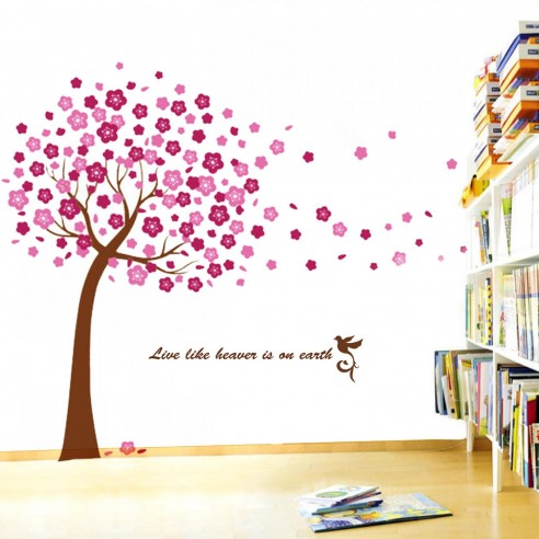 Sticker Huge Pink Tree