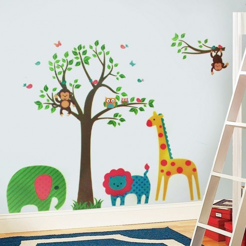 Sticker Animal Tree
