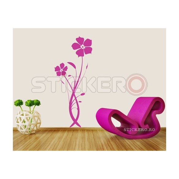 Sticker decorativ Floare Gratioasa