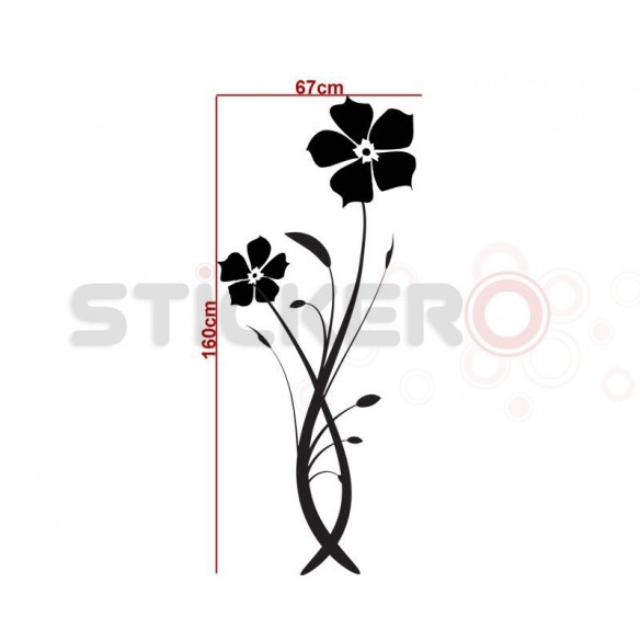 Sticker decorativ Floare Gratioasa