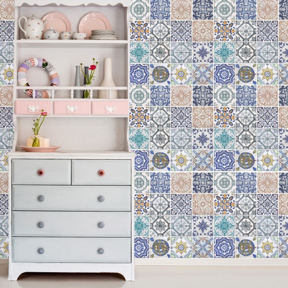 Sticker Mosaic Tile Patterns x 4 buc