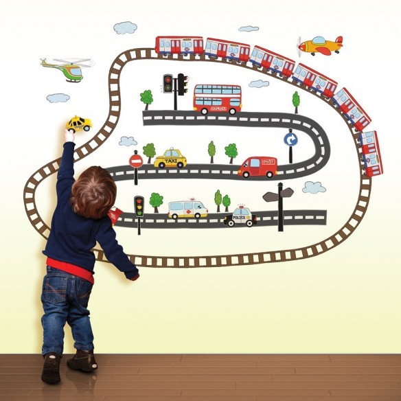 Sticker Kids Transport