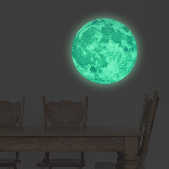 Sticker Glow in Dark Moon 40cm x 40cm