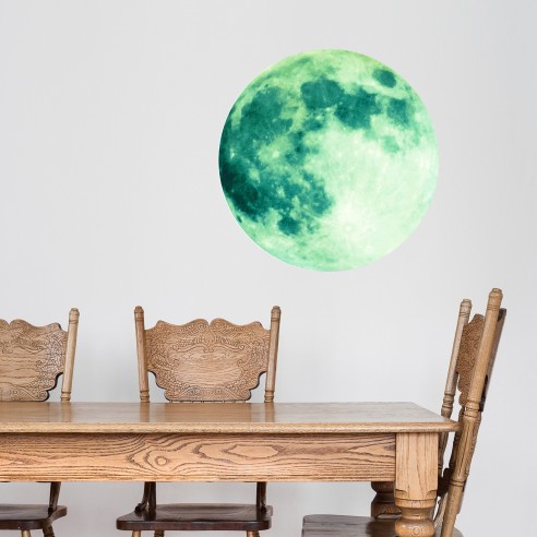 Sticker Glow in Dark Moon 40cm x 40cm