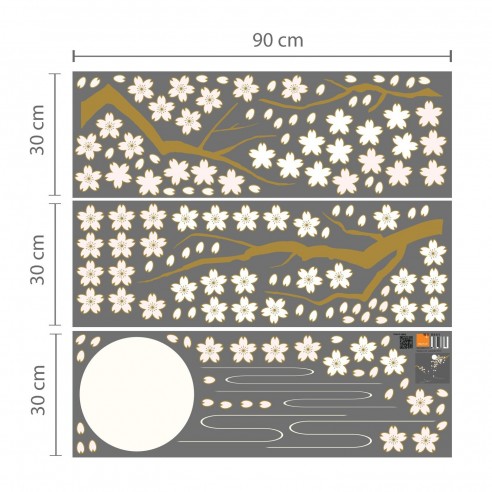 Sticker Crenguta de Cires sub Clar de Luna