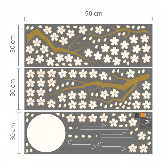 Sticker Crenguta de Cires sub Clar de Luna
