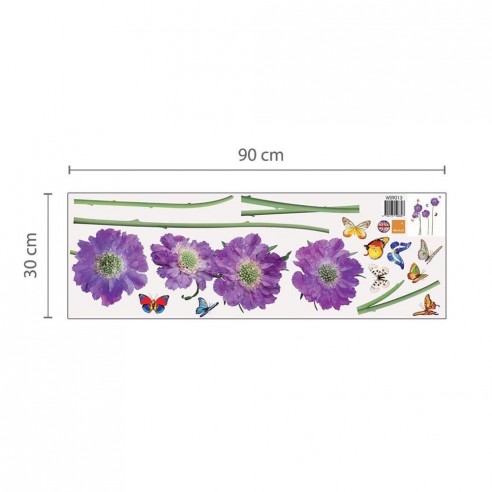 Sticker Purple Flower