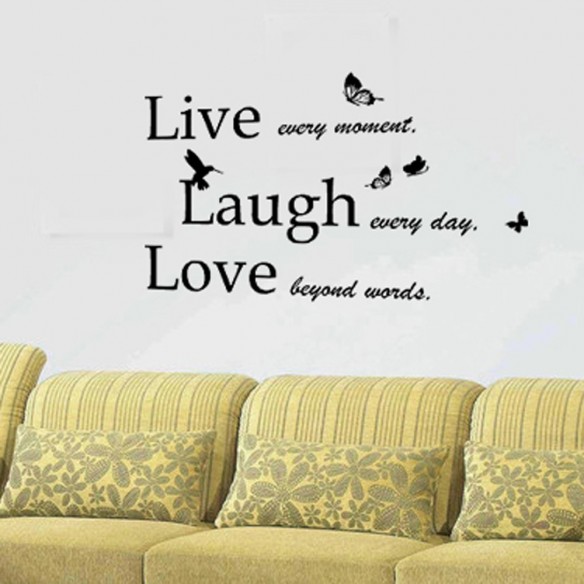 Sticker Classic Live Laugh Love