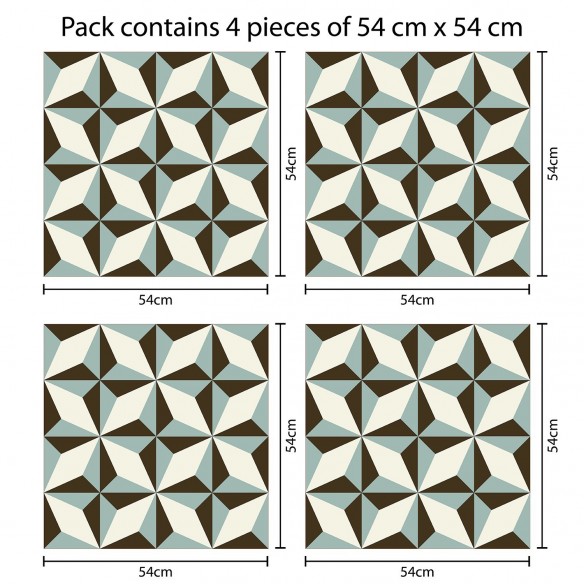 Sticker NORTH STAR PATTERN x 4 buc