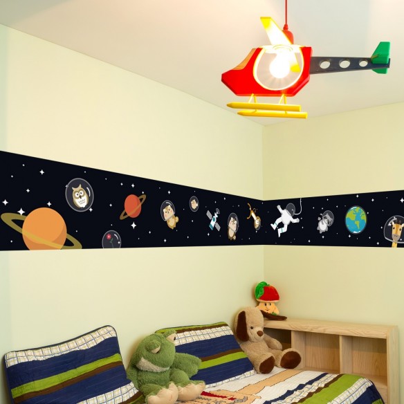 Sticker Walking in the space - Glowing in the dark wall sticker