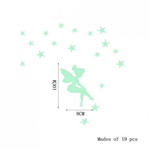 Set of 19 stickere fosforescente - Sprinkle...