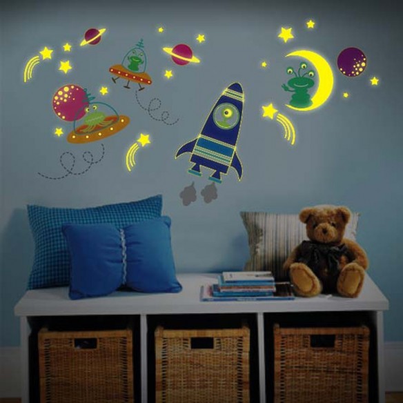 Sticker Fosforescent Spatiul Cosmic