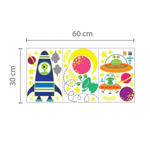 Sticker Fosforescent Spatiul Cosmic
