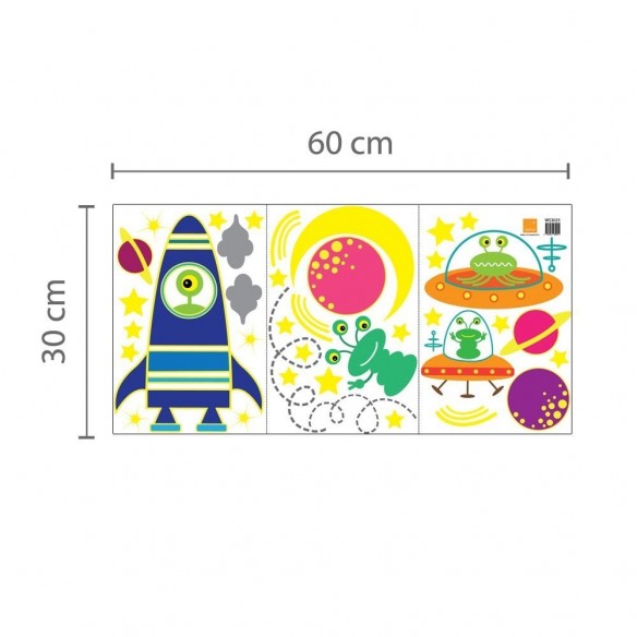 Sticker Fosforescent Spatiul Cosmic