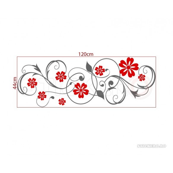 Sticker decorativ Floral
