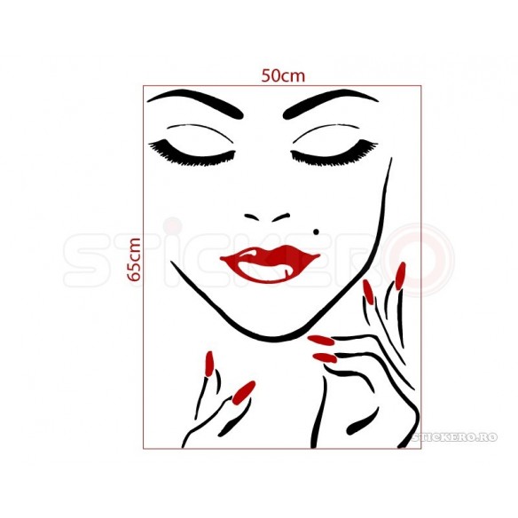 Sticker decorativ Make-up & Nails
