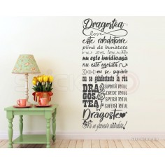 Dragostea - Sticker de perete motivational