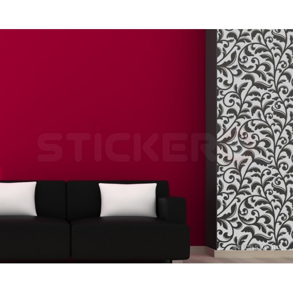 Sticker de perete Coloana Florala 4