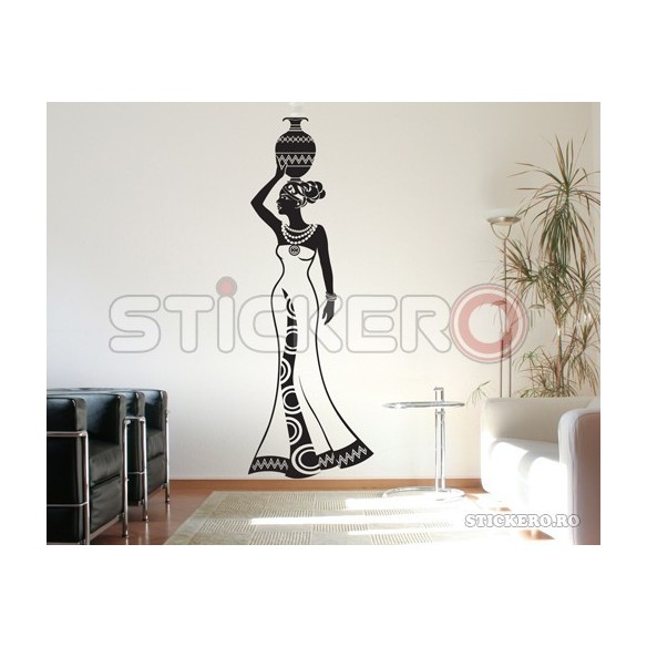 Sticker de perete Silueta Africana