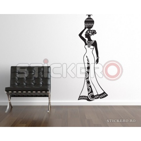 Sticker de perete Silueta Africana